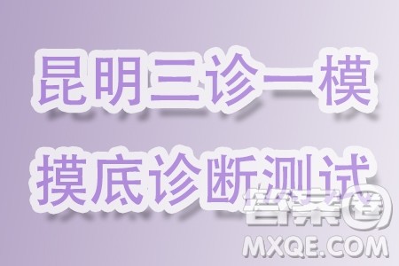 2024届昆明三诊一模摸底诊断测试数学试题答案 2024届昆明三诊一模摸底诊断测试数学试题答案