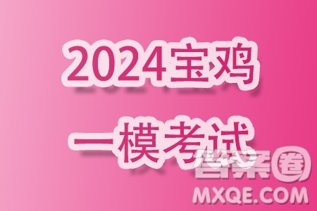 2024届宝鸡一模理科数学试题答案 2024届宝鸡一模理科数学试题答案