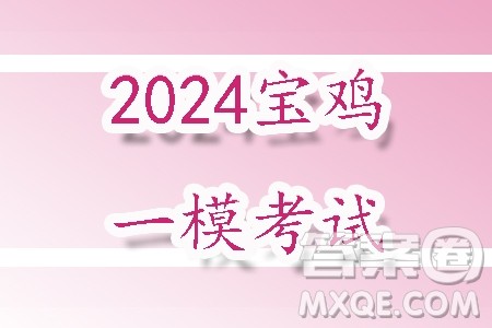 2024届宝鸡一模文科数学试题答案