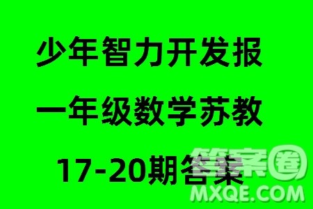 2023年秋少年智力开发报一年级数学上册苏教版第17-20期答案