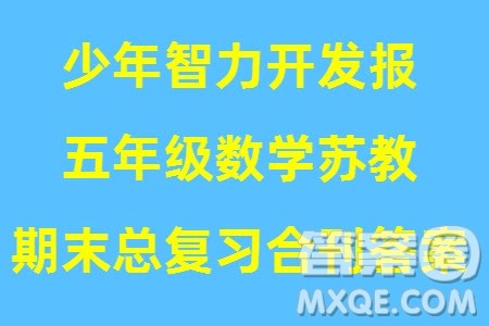 2023年秋少年智力开发报五年级数学上册苏教版期末总复习合刊参考答案