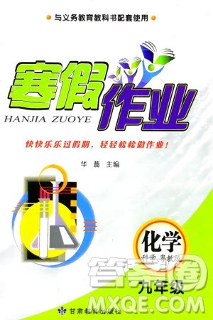 甘肃教育出版社2024义务教育教科书寒假作业九年级化学科粤版参考答案