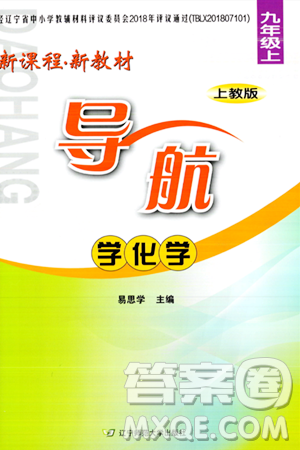 辽宁师范大学出版社2023年秋新课程新教材导航学化学九年级化学上册上教版答案
