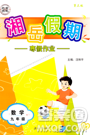 湖南大学出版社2024北京央教湘岳假期寒假作业九年级数学人教版答案