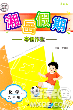 湖南大学出版社2024北京央教湘岳假期寒假作业九年级化学人教版答案 湖南大学出版社2024北京央教湘岳假期寒假作业九年级化学人教版答案