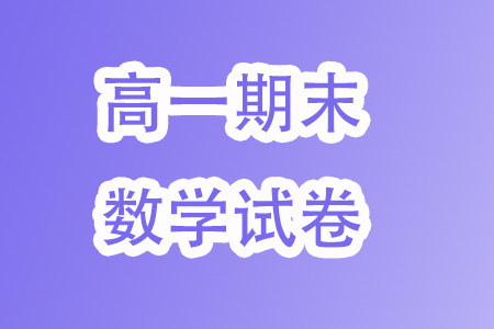 江苏南京2023-2024学年高一上学期期末学情调研测试数学试卷答案 江苏南京2023-2024学年高一上学期期末学情调研测试数学试卷答案