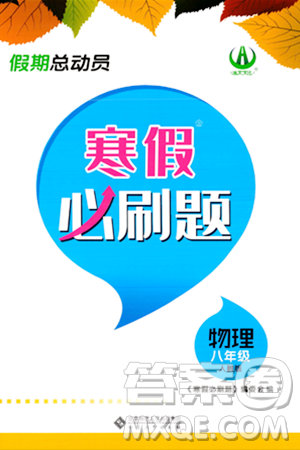 安徽大学出版社2024假期总动员寒假必刷题八年级物理人教版答案