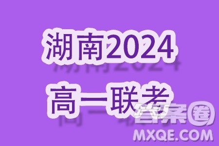 湖南名校联考联合体2023-2024学年高一上学期期末考试数学试题答案