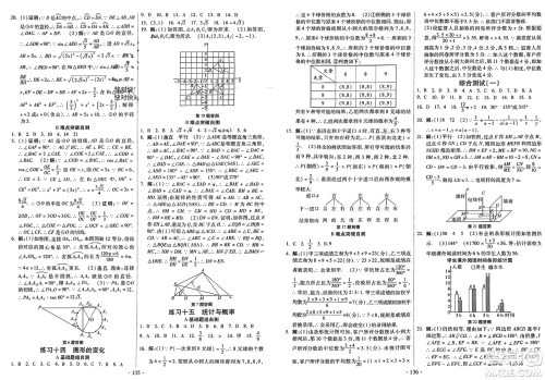河北美术出版社2024快乐寒假作业九年级数学通用版参考答案