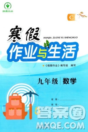 陕西人民教育出版社2024陕教出品寒假作业与生活九年级数学北师大版C版参考答案 陕西人民教育出版社2024陕教出品寒假作业与生活九年级数学北师大版C版参考答案