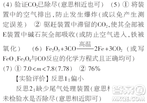 时代学习报初中版2023年秋九年级化学上册寒假特刊参考答案