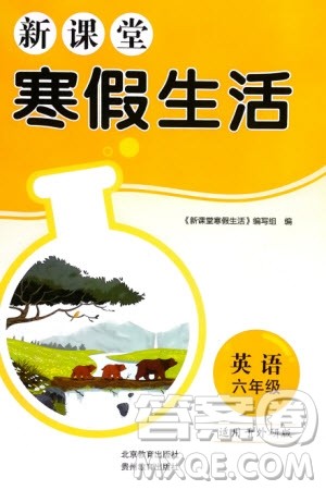 北京教育出版社2024新课堂寒假生活六年级英语外研版参考答案