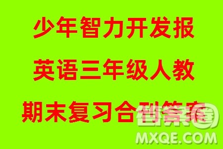 2023年秋少年智力开发报三年级英语上册人教版期末总复习合刊参考答案