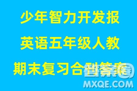2023年秋少年智力开发报五年级英语上册人教版期末总复习合刊参考答案