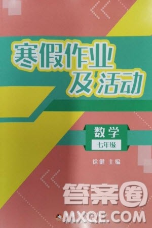 新疆文化出版社2024寒假作业及活动七年级数学通用版参考答案