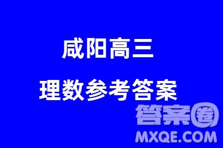 咸阳市2024届高三上学期1月份高考模拟检测一理科数学参考答案