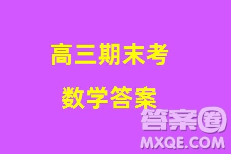 河南省2023-2024学年高三上学期期末检测数学参考答案