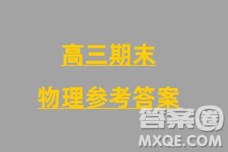威海市2024届高三上学期2月份期末考试物理参考答案 威海市2024届高三上学期2月份期末考试物理参考答案