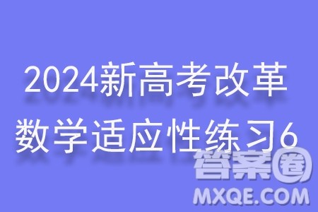 2024届高三新高考改革数学适应性练习6九省联考题型试卷答案