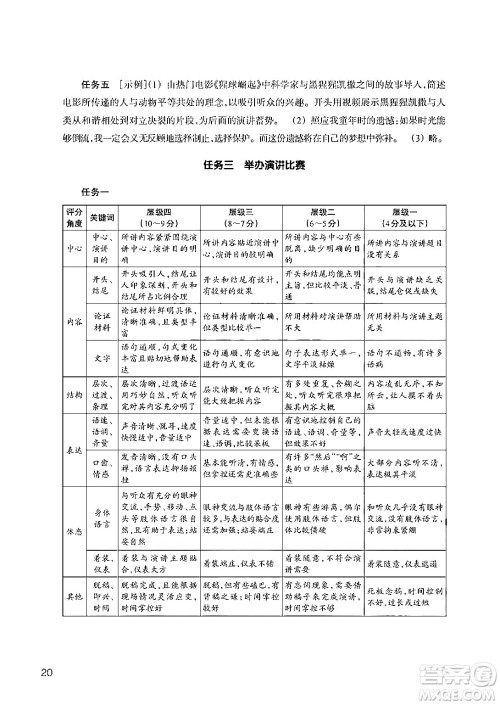 浙江教育出版社2024年春语文作业本八年级语文下册人教版答案 浙江教育出版社2024年春语文作业本八年级语文下册人教版答案