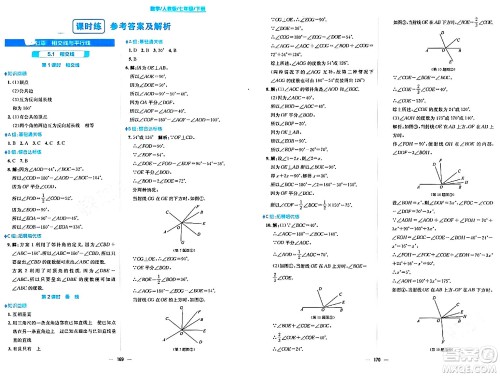 安徽教育出版社2024年春新编基础训练七年级数学下册人教版安徽专版答案