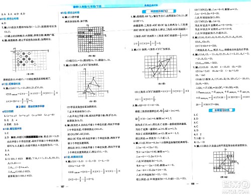 安徽教育出版社2024年春新编基础训练七年级数学下册人教版安徽专版答案