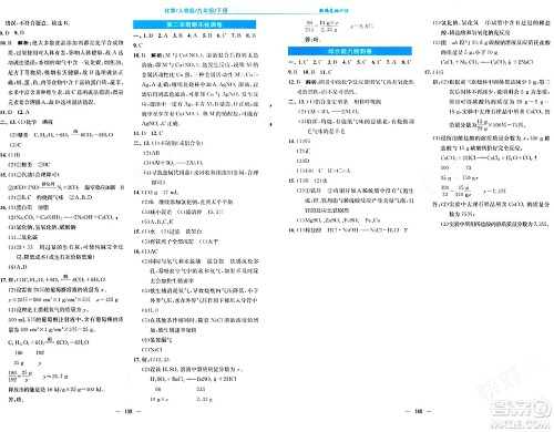 安徽教育出版社2024年春新编基础训练九年级化学下册人教版答案