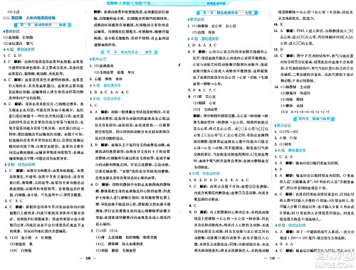 安徽教育出版社2024年春新编基础训练七年级生物下册人教版安徽专版答案 安徽教育出版社2024年春新编基础训练七年级生物下册人教版安徽专版答案