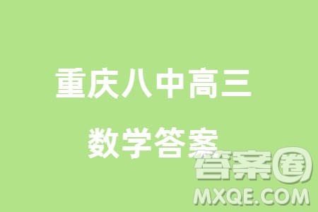 重庆八中2024届高三下学期入学适应性考试数学试题参考答案