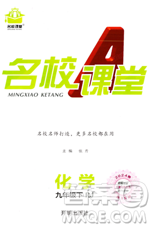 开明出版社2024年春名校课堂九年级化学下册人教版答案