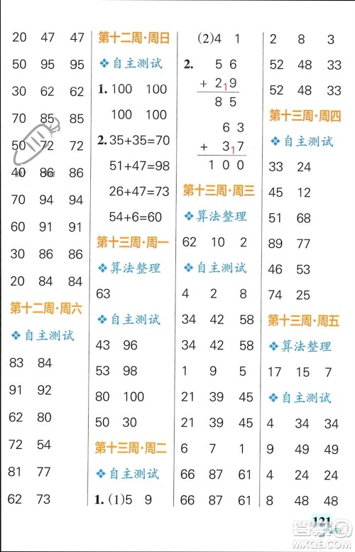 辽宁教育出版社2024年春小学学霸天天计算一年级数学下册北师大版广东专版参考答案 辽宁教育出版社2024年春小学学霸天天计算一年级数学下册北师大版广东专版参考答案