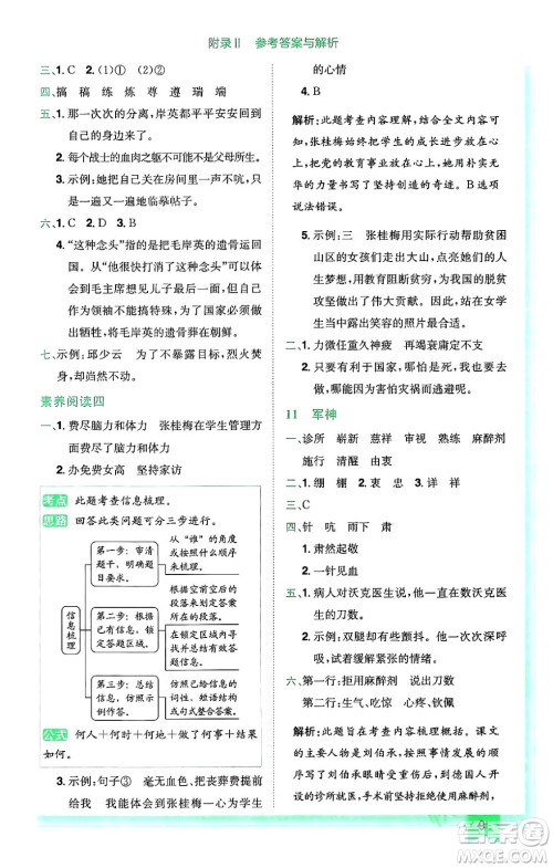 龙门书局2024年春黄冈小状元作业本五年级语文下册人教版广东专版答案 龙门书局2024年春黄冈小状元作业本五年级语文下册人教版广东专版答案