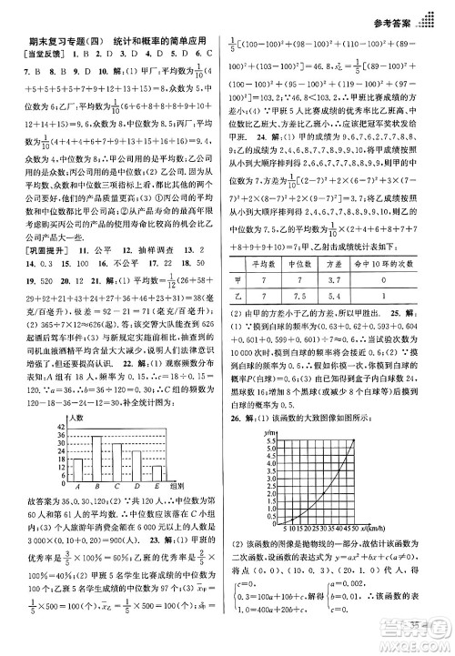 江苏凤凰美术出版社2024年春创新课时作业本九年级数学下册江苏版答案 江苏凤凰美术出版社2024年春创新课时作业本九年级数学下册江苏版答案