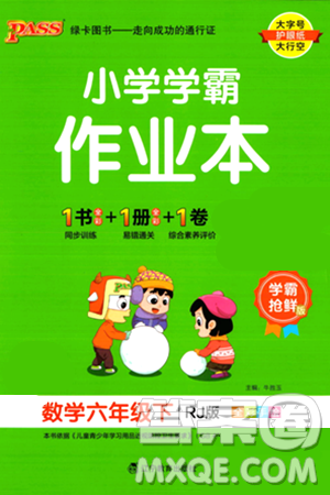 辽宁教育出版社2024年春PASS小学学霸作业本六年级数学下册人教版答案