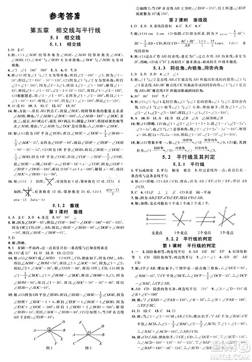 开明出版社2024年春名校课堂七年级数学下册人教版河南专版答案