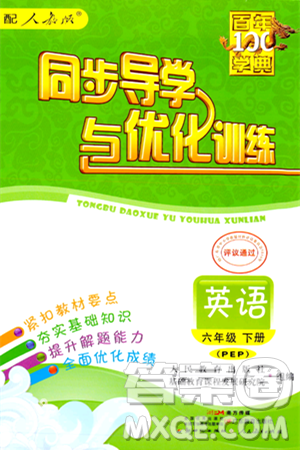 人民教育出版社2024年春同步导学与优化训练六年级英语下册人教版答案