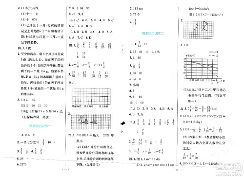 人民教育出版社2024年春小学同步测控优化设计五年级数学下册人教版增强版新疆专版答案 人民教育出版社2024年春小学同步测控优化设计五年级数学下册人教版增强版新疆专版答案