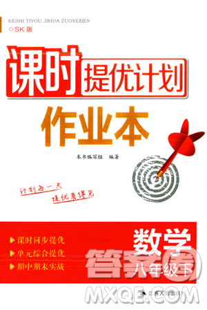 江苏人民出版社2024年春课时提优计划作业本八年级数学下册苏科版答案