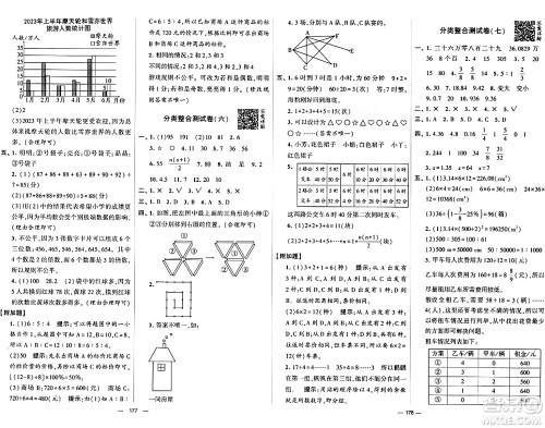 宁夏人民教育出版社2024年春学霸提优大试卷六年级数学下册人教版答案