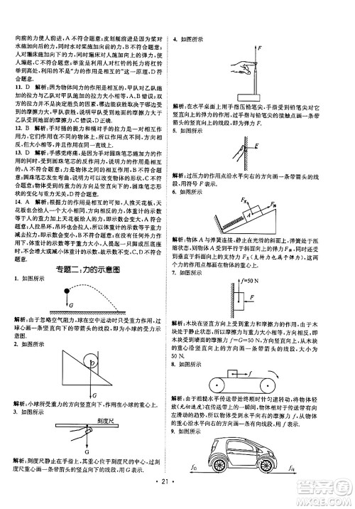 福建人民出版社2024年春课时提优计划作业本八年级物理下册苏科版答案 福建人民出版社2024年春课时提优计划作业本八年级物理下册苏科版答案