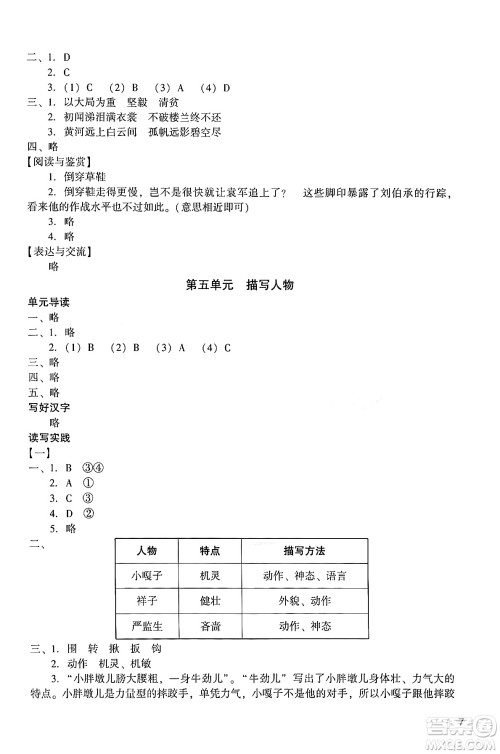 广州出版社2024年春阳光学业评价五年级语文下册人教版答案 广州出版社2024年春阳光学业评价五年级语文下册人教版答案