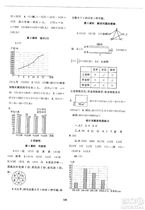 广西师范大学出版社2024年春新课程学习与测评同步学习六年级数学下册北师大版答案 广西师范大学出版社2024年春新课程学习与测评同步学习六年级数学下册北师大版答案