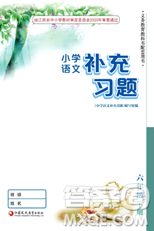 江苏凤凰教育出版社2024年春小学语文补充习题六年级语文下册人教版答案