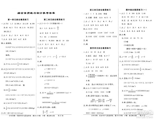 新世纪出版社2024年春同步导学与优化训练六年级数学下册北师大版答案 新世纪出版社2024年春同步导学与优化训练六年级数学下册北师大版答案