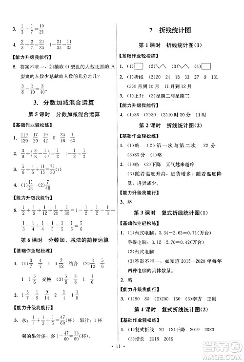 人民教育出版社2024年春能力培养与测试五年级数学下册人教版湖南专版答案 人民教育出版社2024年春能力培养与测试五年级数学下册人教版湖南专版答案