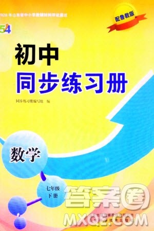 山东科学技术出版社2024年春初中同步练习册分层卷七年级数学下册五四学制鲁教版参考答案 山东科学技术出版社2024年春初中同步练习册分层卷七年级数学下册五四学制鲁教版参考答案