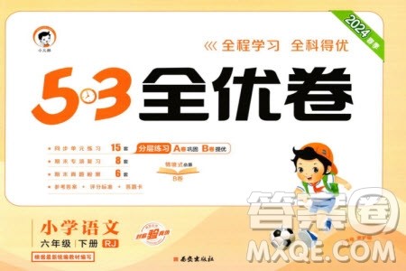西安出版社2024年春53全优卷六年级语文下册人教版参考答案
