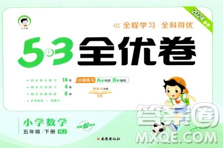 西安出版社2024年春53全优卷五年级数学下册人教版参考答案