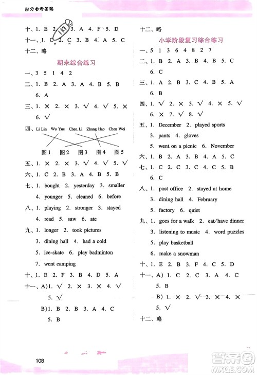 广西师范大学出版社2024年春自主与互动学习新课程学习辅导六年级英语下册人教版参考答案