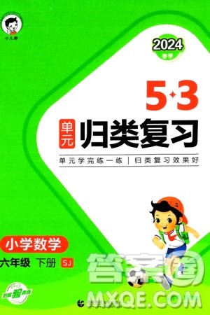 首都师范大学出版社2024年春53单元归类复习六年级数学下册苏教版参考答案